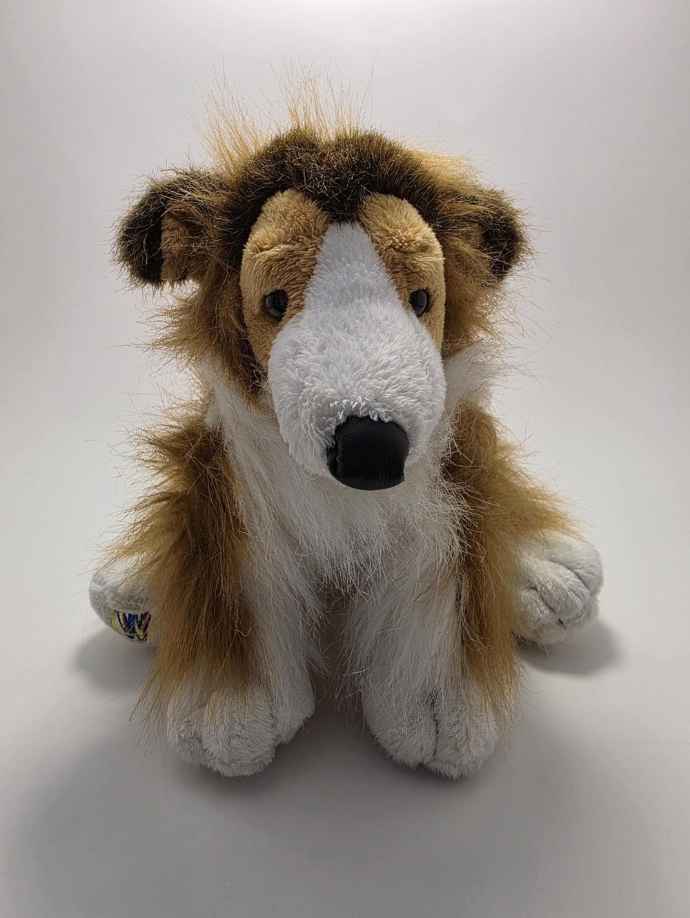 Vintage Webkinz Collie Dog Plush with No Tag (8 inch)